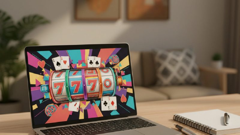 Intobet casino kampanyaları ve oyun seçenekleri hakkında ayrıntılı bilgiler içeren masaüstü düzeni